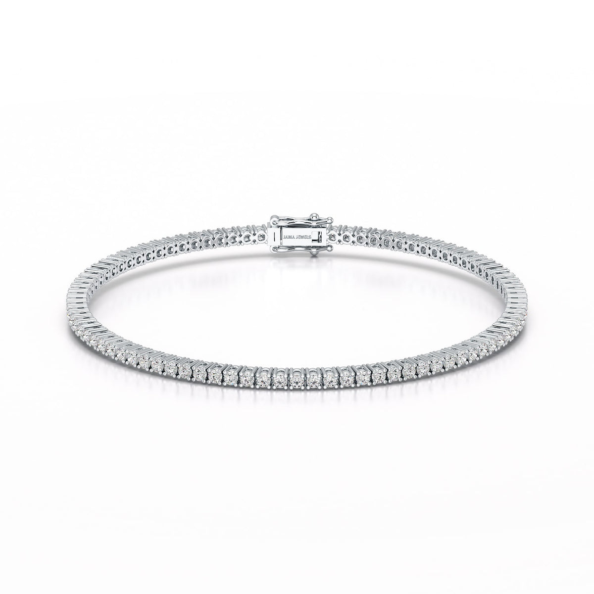 2.15 CT Round cut Lab Diamond Tennis Bracelet