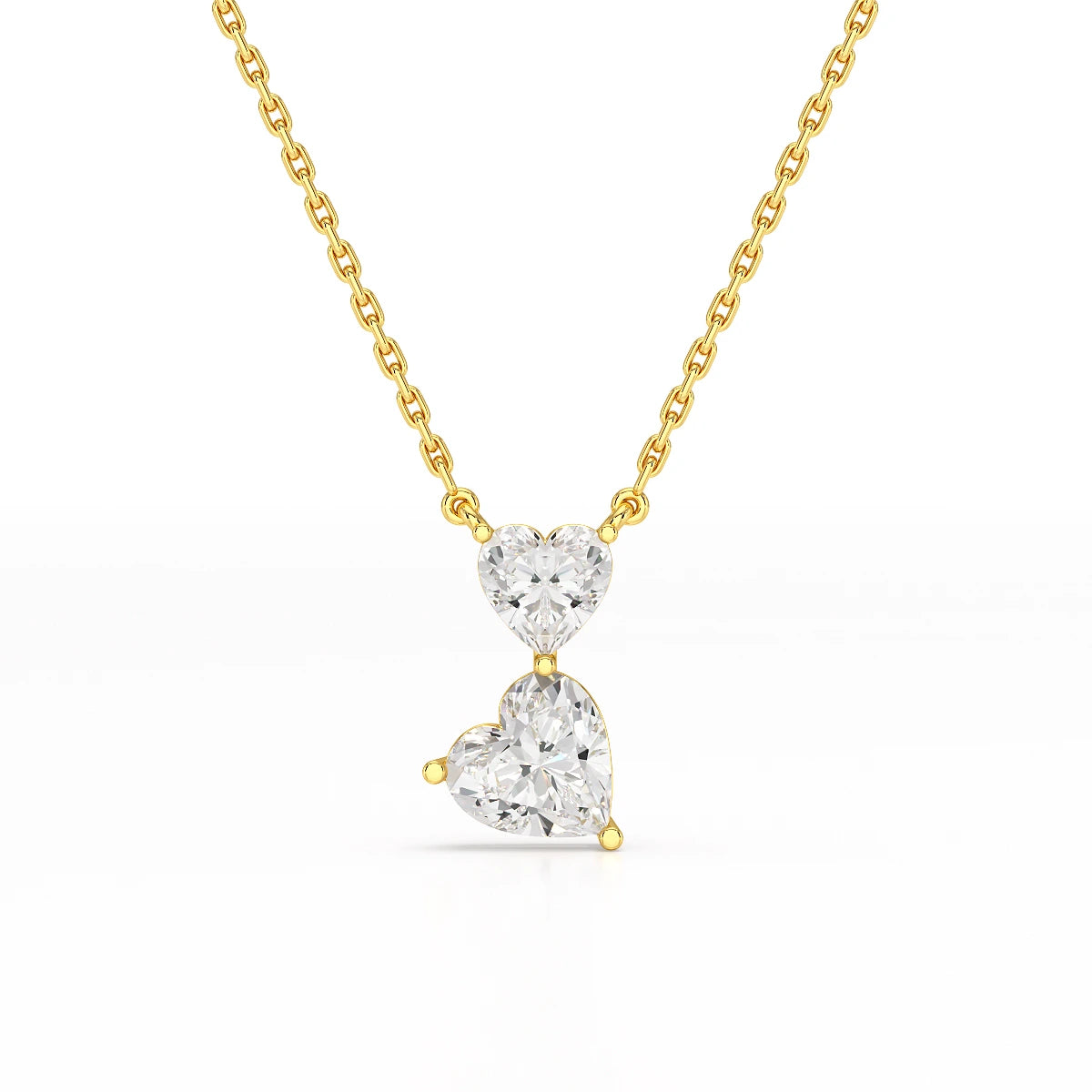 2.83 CT Heart Shaped Lab Diamond Chain Pendant