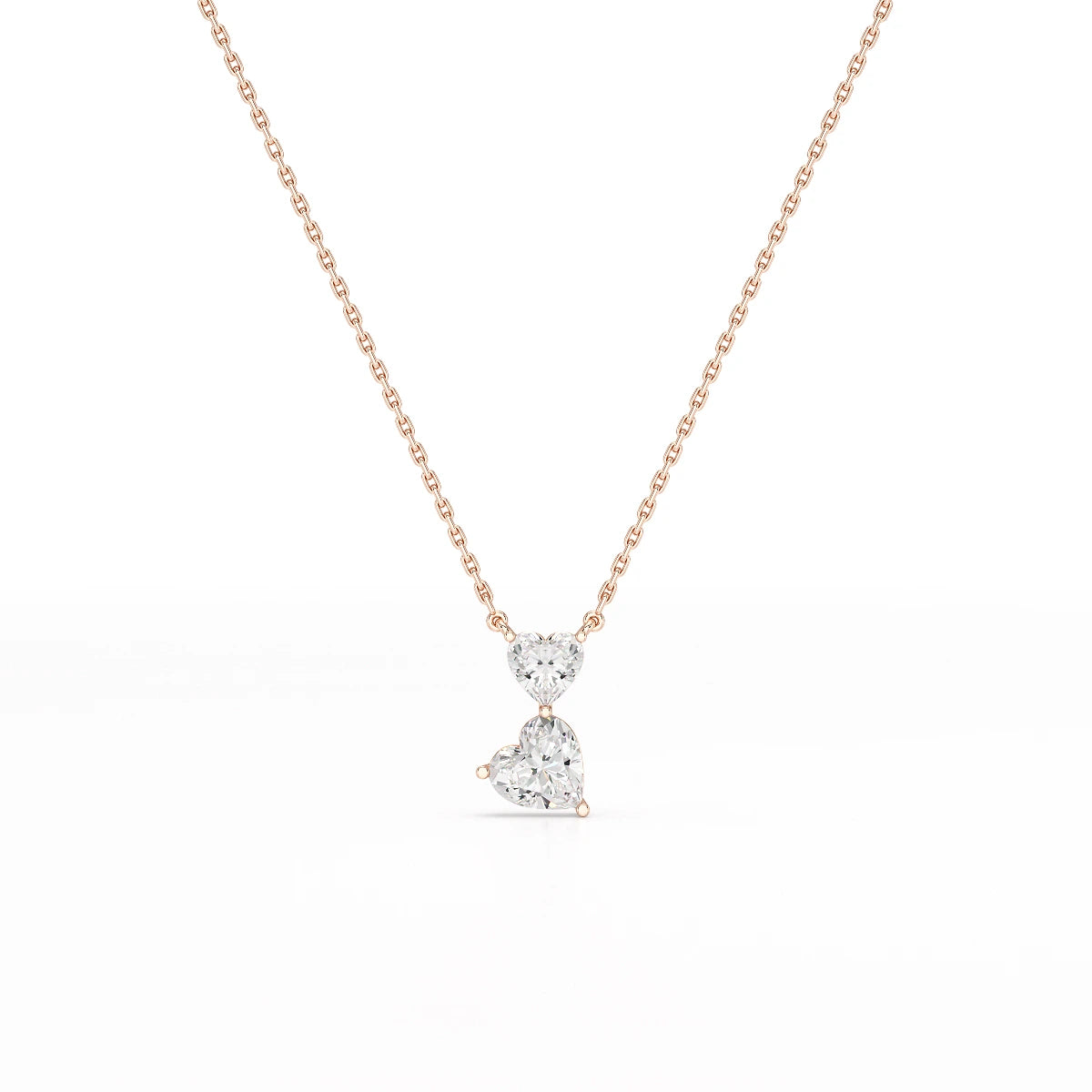 2.83 CT Heart Shaped Lab Diamond Chain Pendant