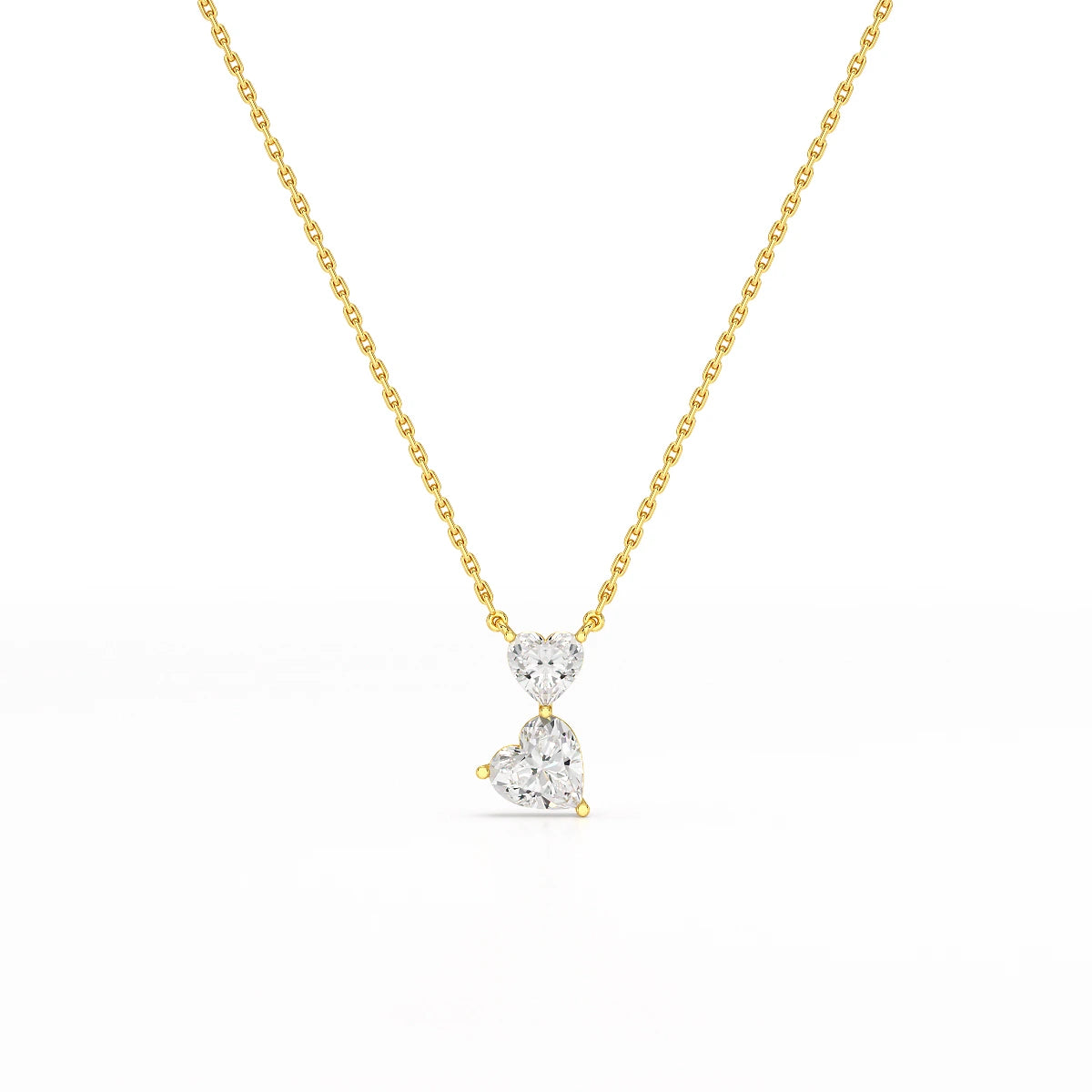 2.83 CT Heart Shaped Lab Diamond Chain Pendant
