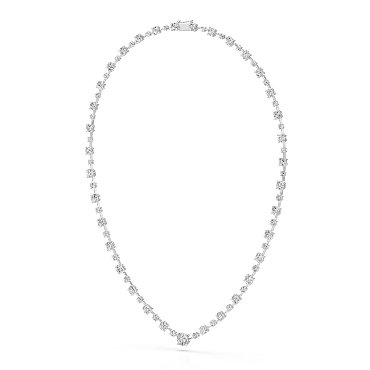 23.28 CT Lab Diamond Round Necklace