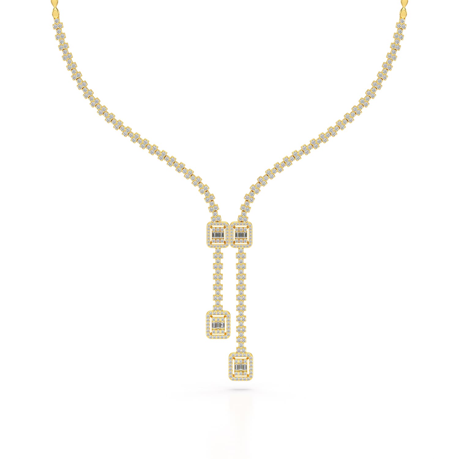 3.27 CT Lab Created Diamond Wedding Necklace
