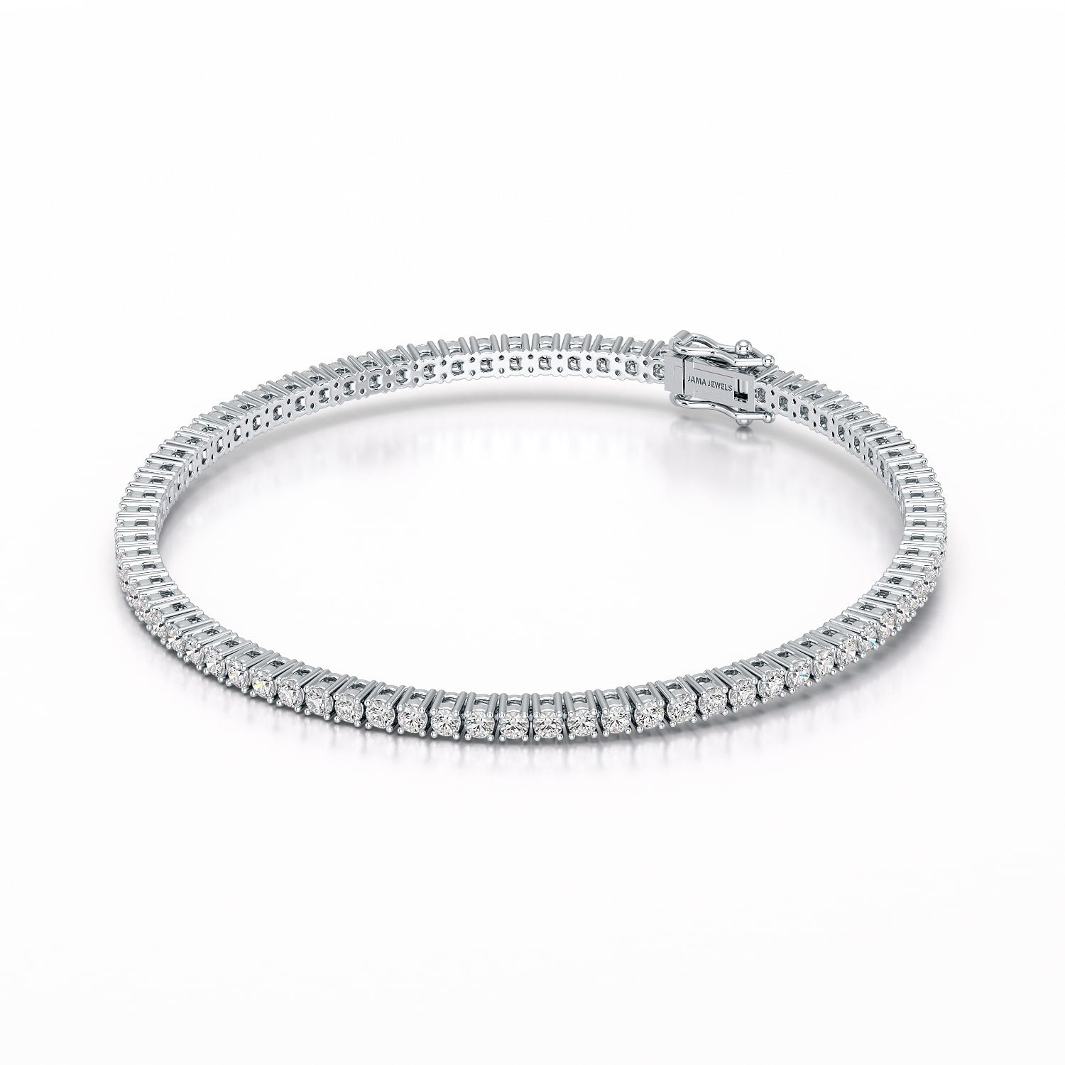 3.5 CT Round cut Lab Diamond Tennis Bracelet
