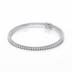 3.5 CT Round cut Lab Diamond Tennis Bracelet