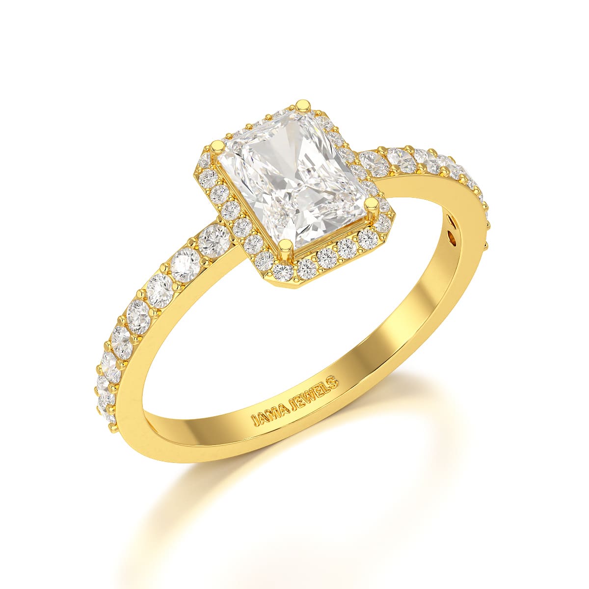 3.61 CT Lab Diamond Radiant Cut Ring