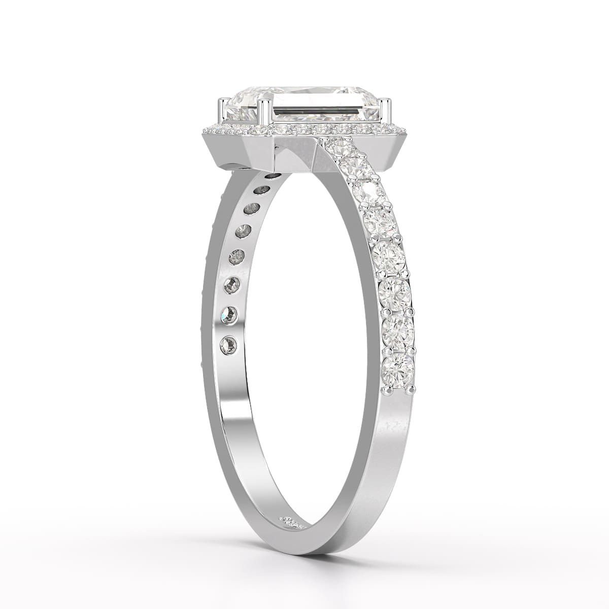 3.61 CT Lab Diamond Radiant Cut Ring
