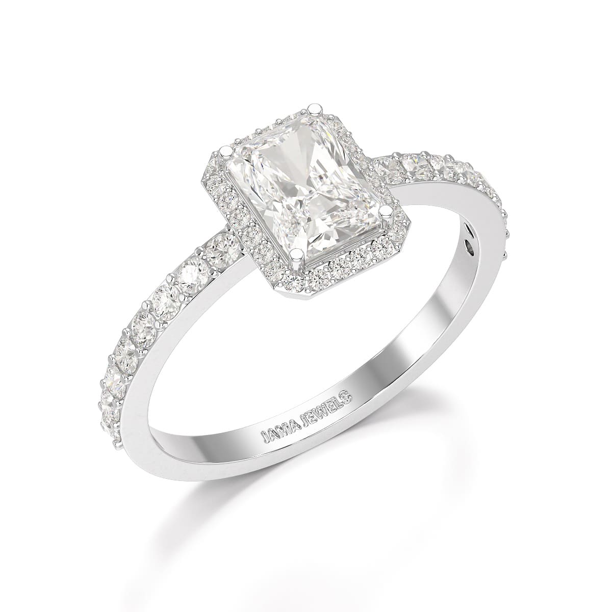 3.61 CT Lab Diamond Radiant Cut Ring