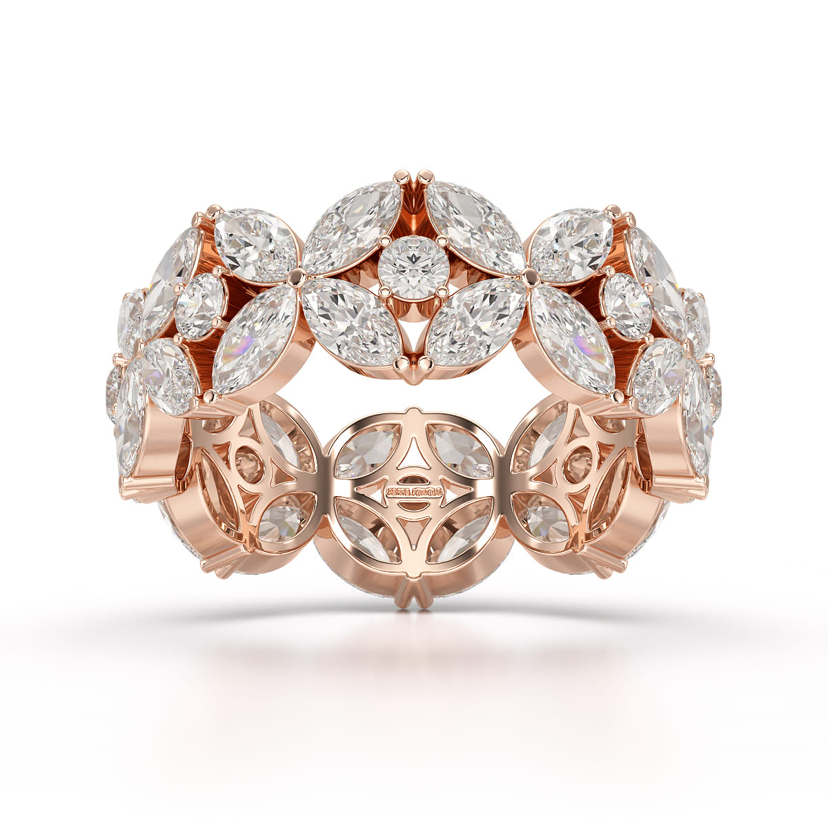 3.68 CT Marquise Cut Lab Diamond Ring