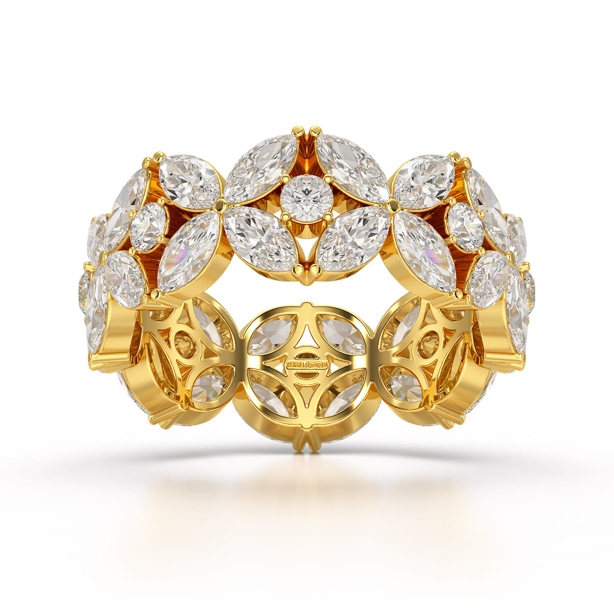 3.68 CT Marquise Cut Lab Diamond Ring