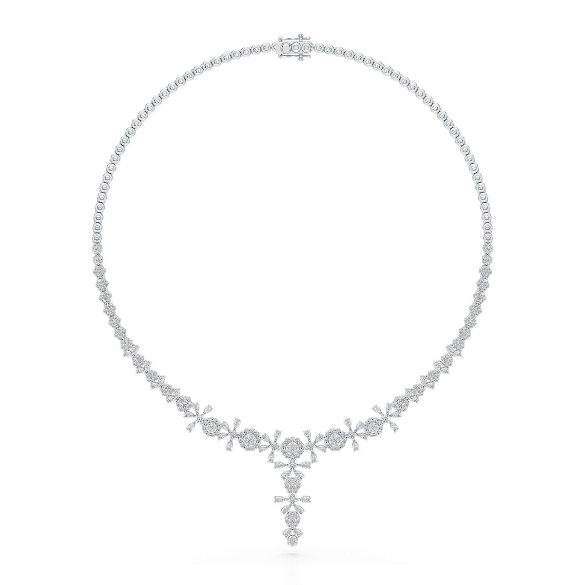 3.85 CT Lab Grown Diamond Drop Necklace