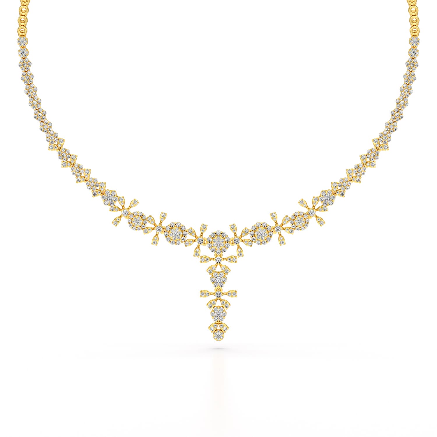 3.85 CT Lab Grown Diamond Drop Necklace