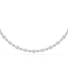 4.53 CT Marquise Cut Lab Diamond Necklace