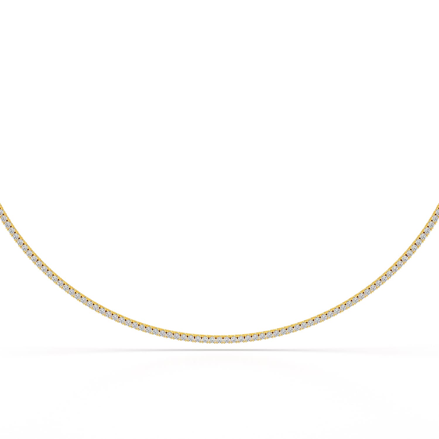 4.61 Carat Diamond Line Necklace