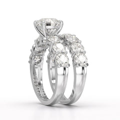 4.82 CT Lab Diamond Round Cut Ring