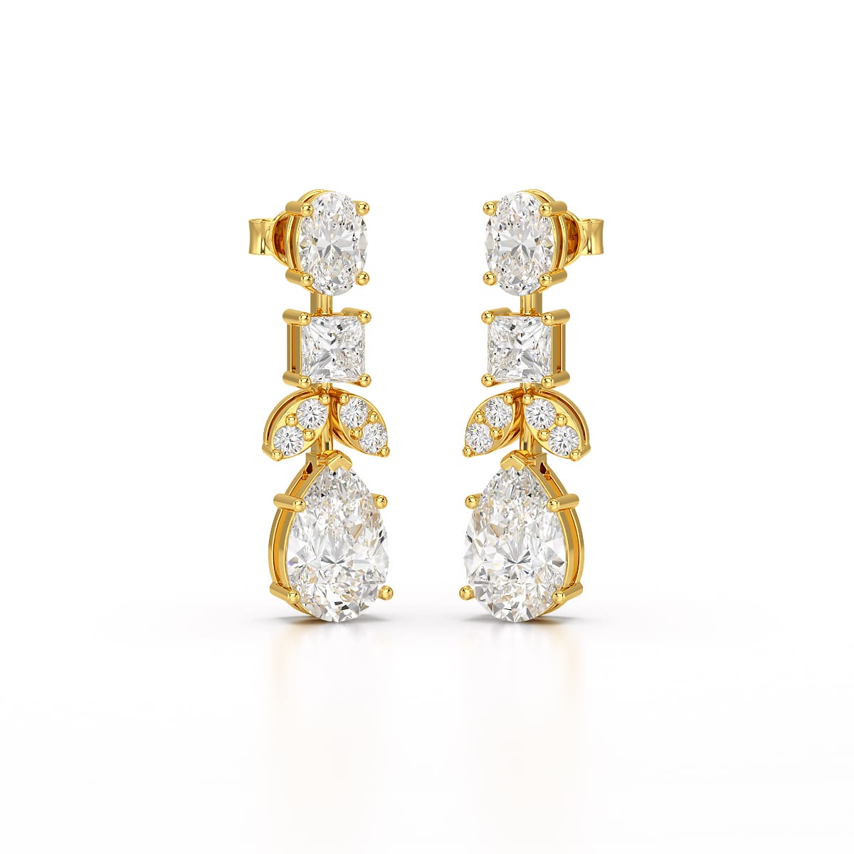 4.88 CT Lab Diamond Drop Earrings