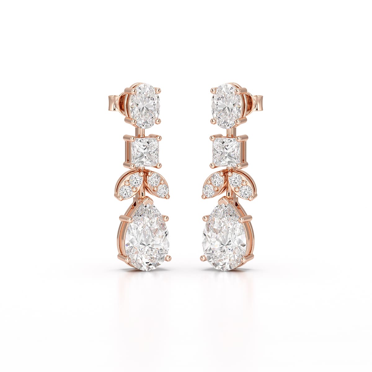 4.88 CT Lab Diamond Drop Earrings