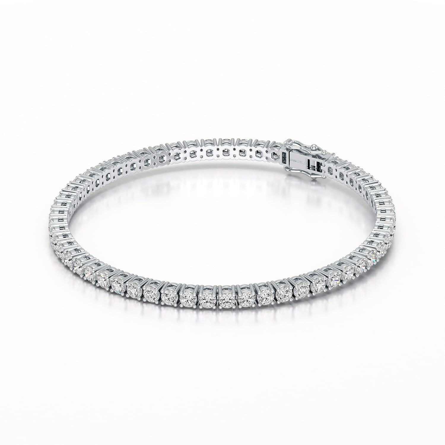 5.5 CT Round cut Lab Diamond Tennis Bracelet