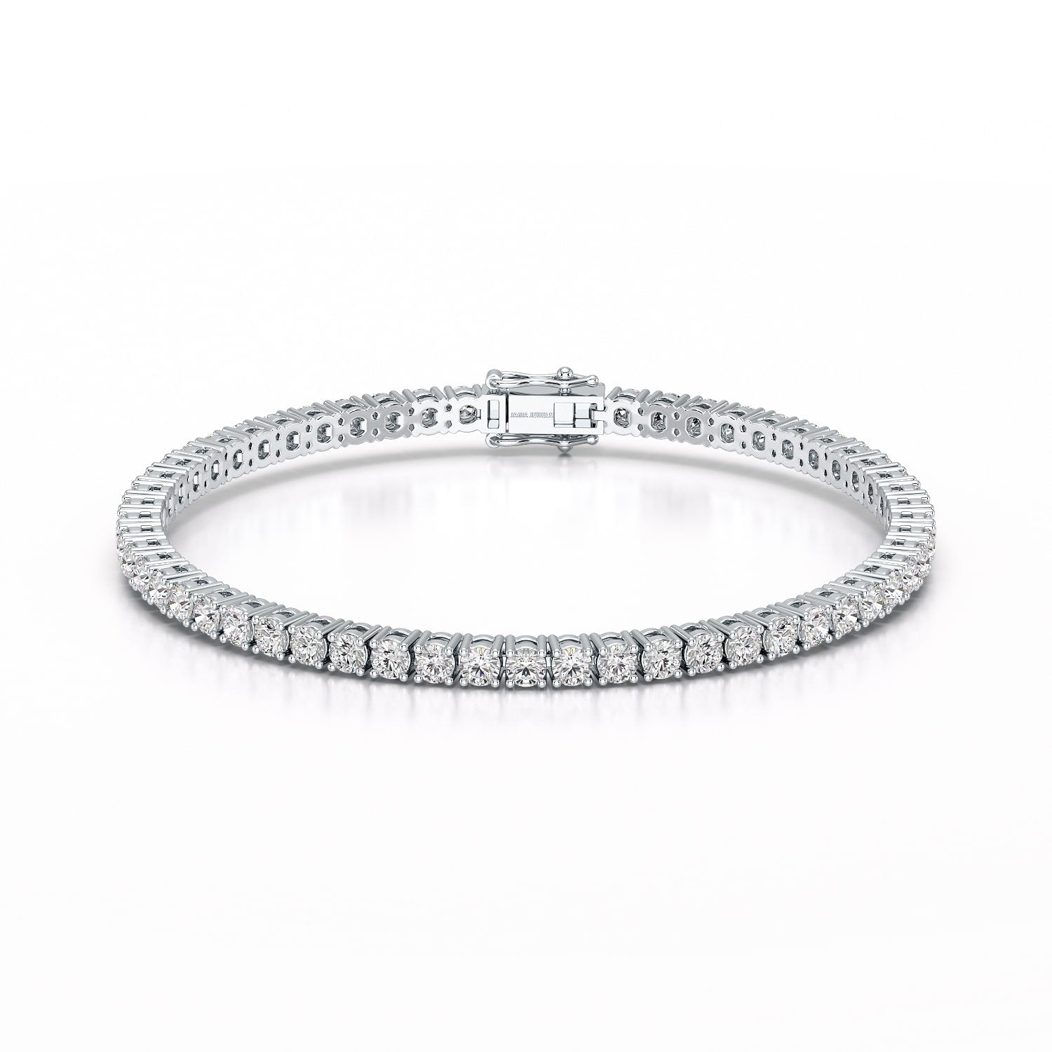 5.5 CT Round cut Lab Diamond Tennis Bracelet
