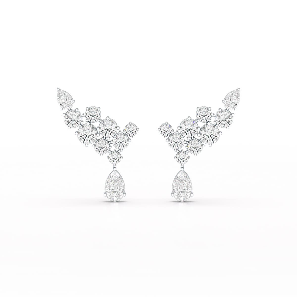 5.8 CT Lab Diamond Dangle Earrings
