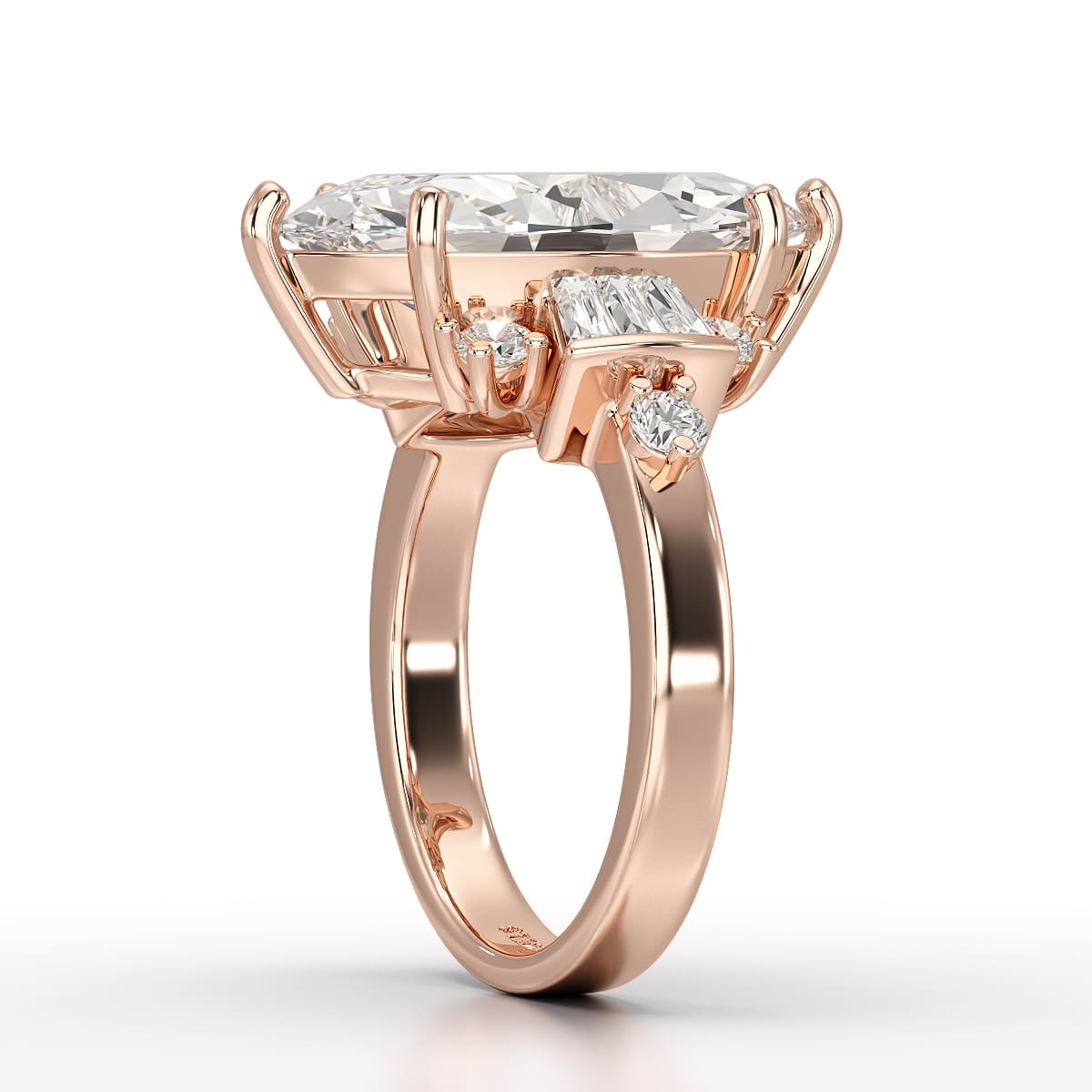 6.66 CT Marquise Cut Lab Diamond Wedding Ring - Jama Jewels 
