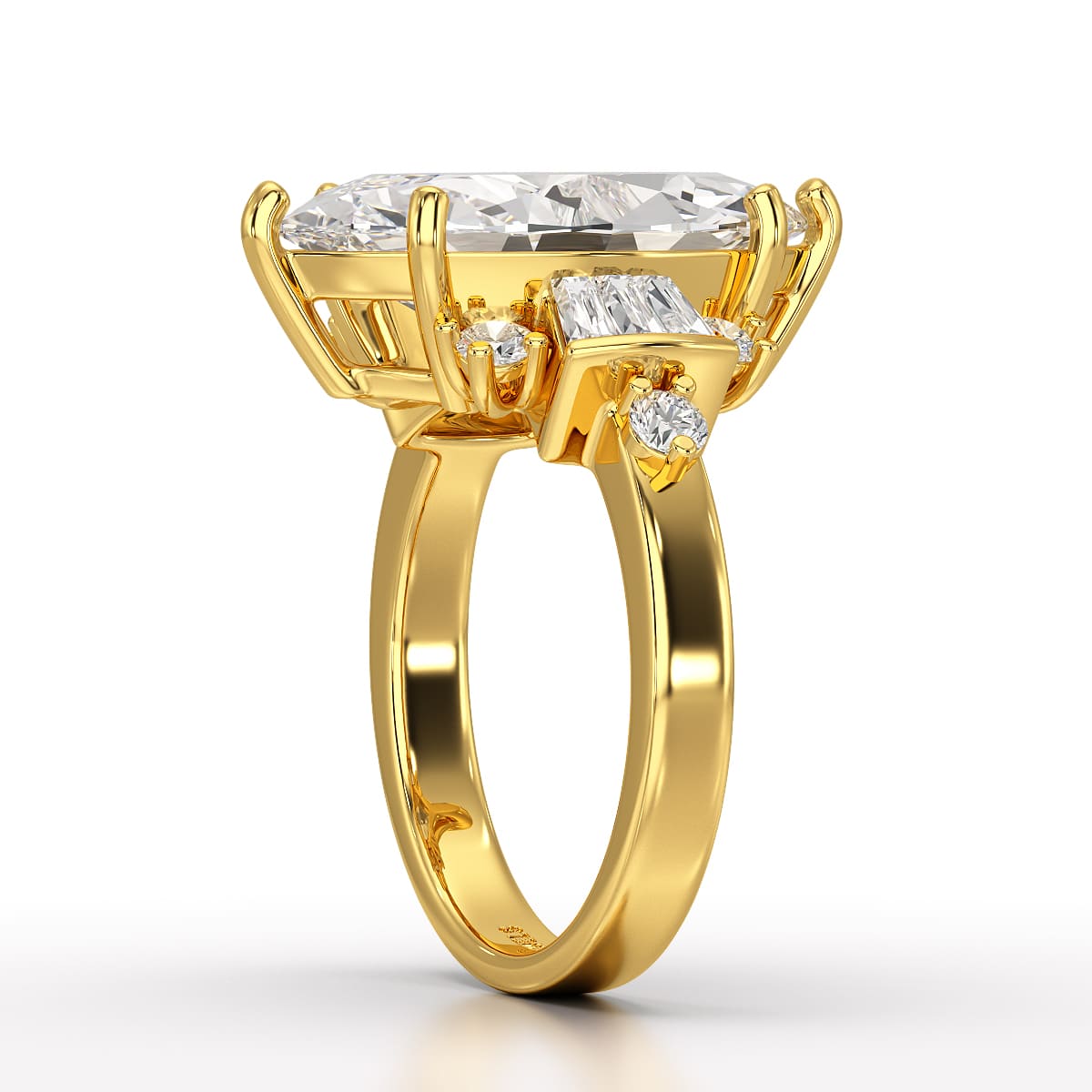 6.66 CT Marquise Cut Lab Diamond Wedding Ring - Jama Jewels 