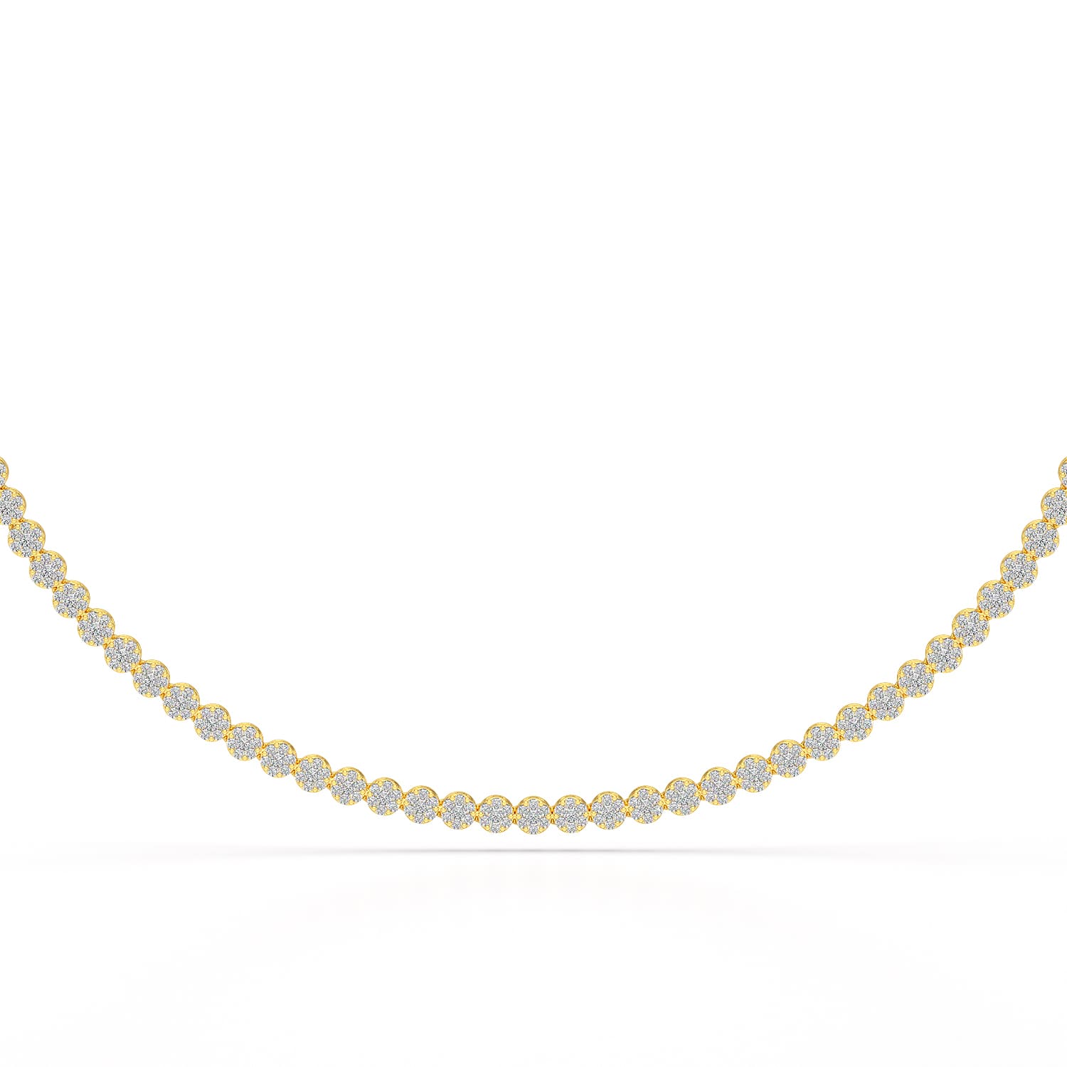 3.8 CT Lab Diamond Tennis Necklace