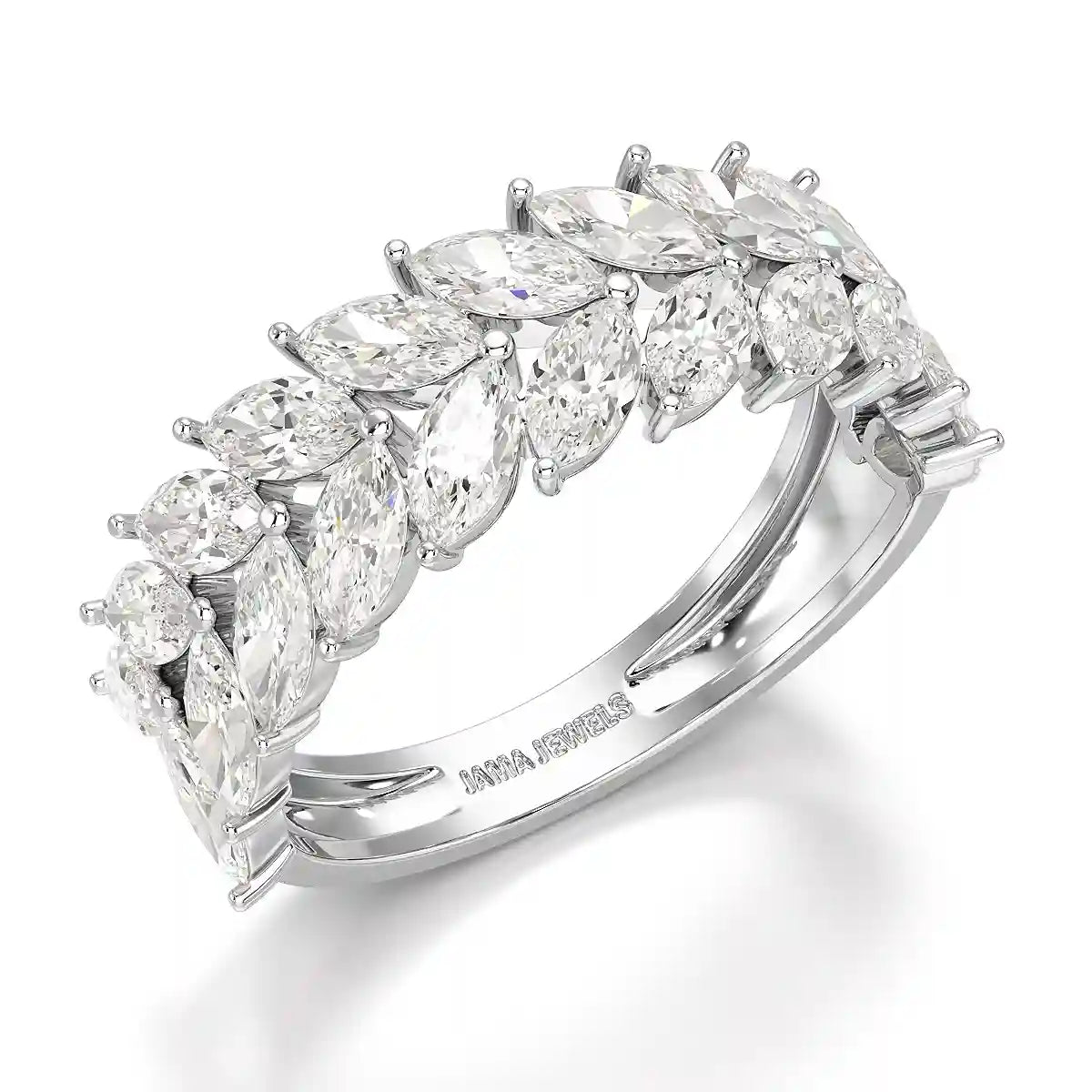 2.44 CT Marquise Cut Lab Diamond Ring