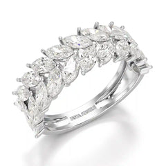 2.44 CT Marquise Cut Lab Diamond Ring
