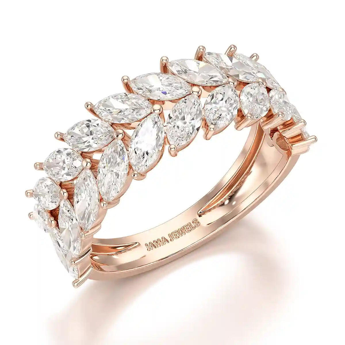 2.44 CT Marquise Cut Lab Diamond Ring