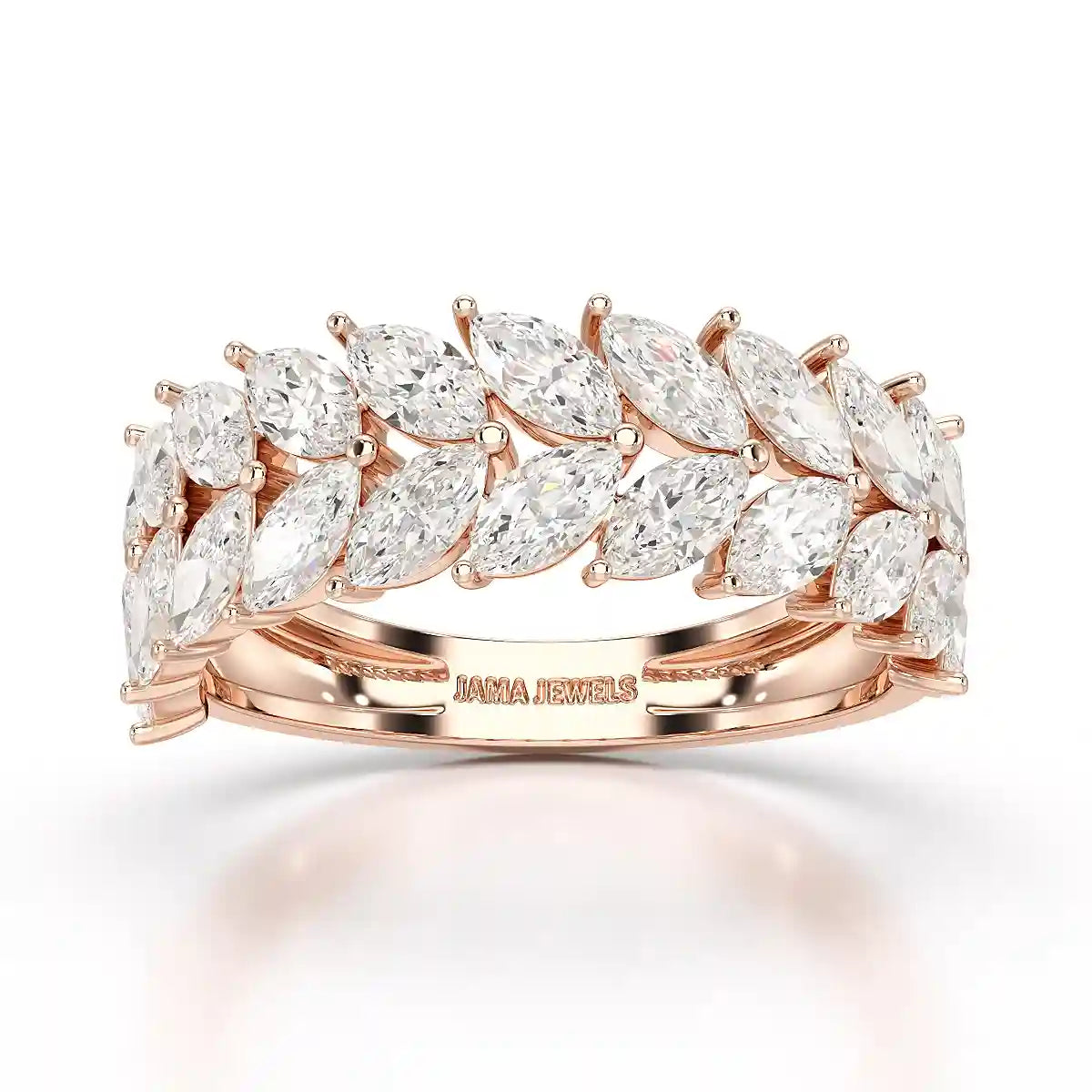 2.44 CT Marquise Cut Lab Diamond Ring