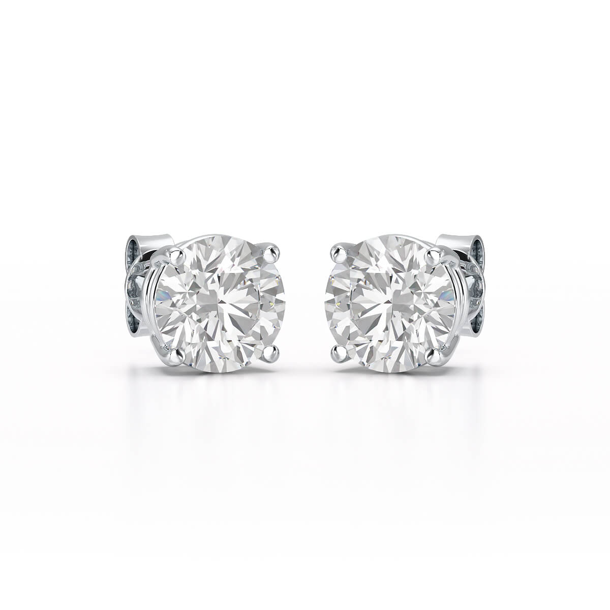 6.03 CT Lab Grown Diamond Round Earring