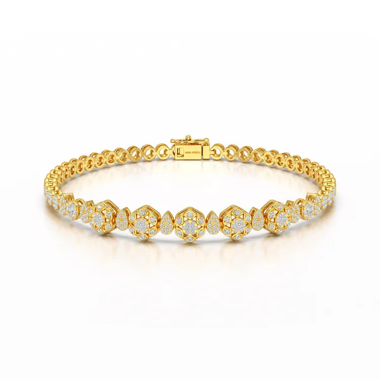 Exquisite 1.15 CT Lab Created Diamond Bracelet