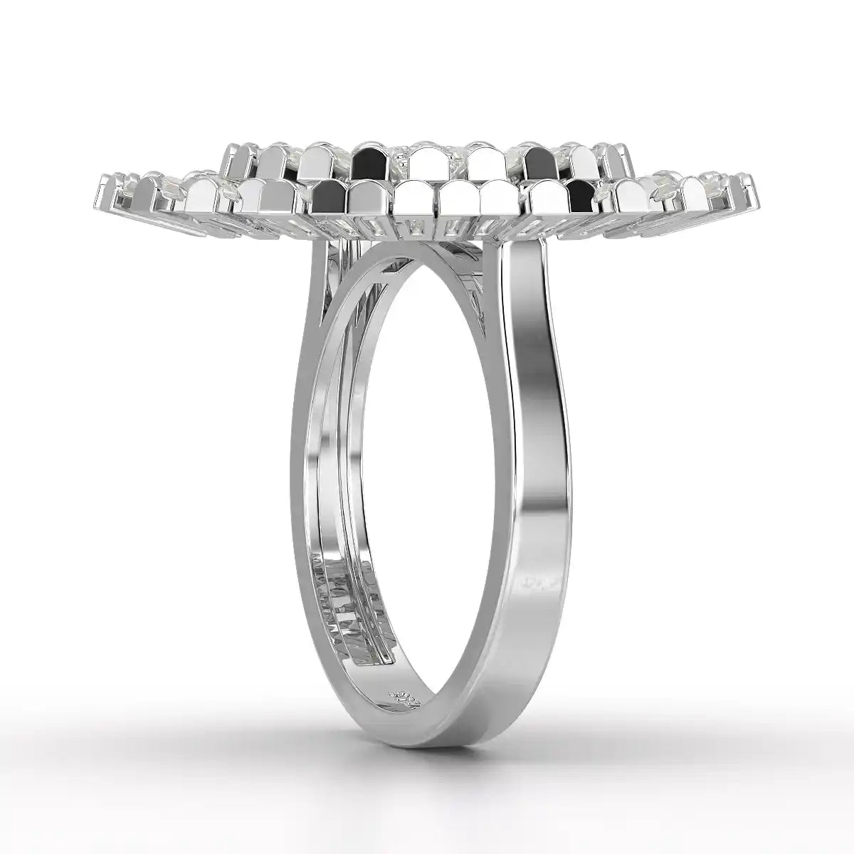 3.63 CT Round Cut Lab Diamond Ring