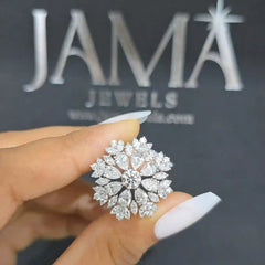 3.71 CT Lab Diamond Cluster Ring (Ready for Delivery)