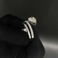 1.8 CT Pear Cut Lab Diamond Ring (Ready for Delivery)