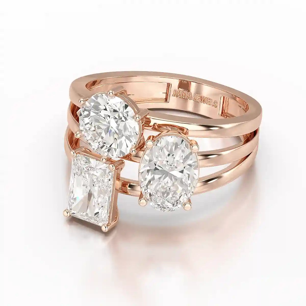 3 CT Oval Cut Lab Diamond Ring