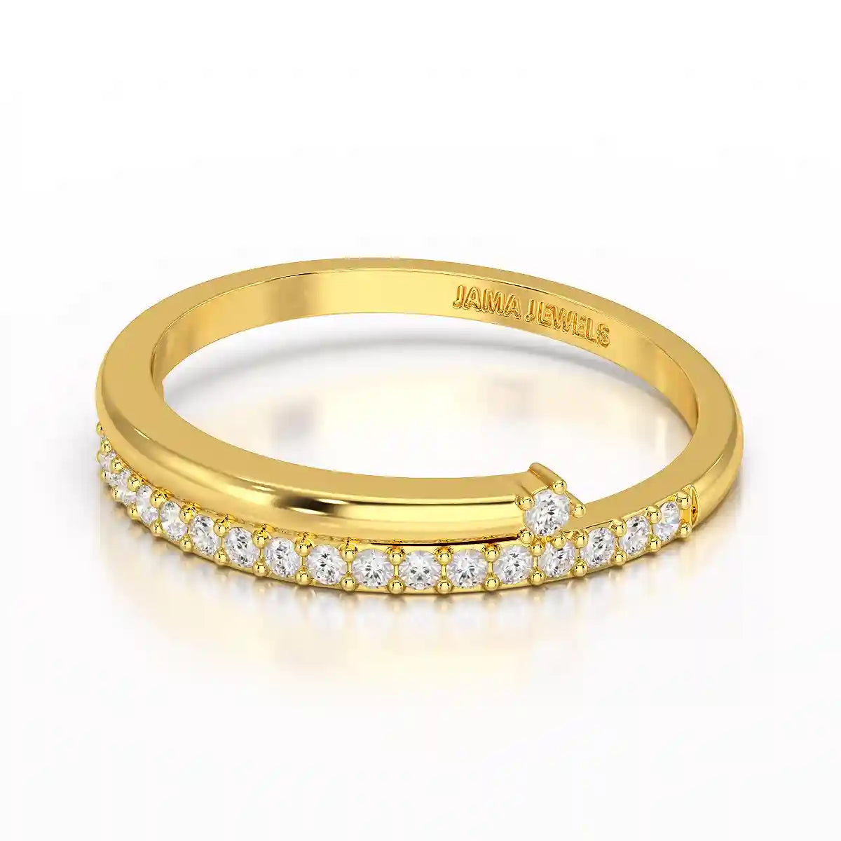 0.20 CT Round Cut Lab Diamond Split Ring