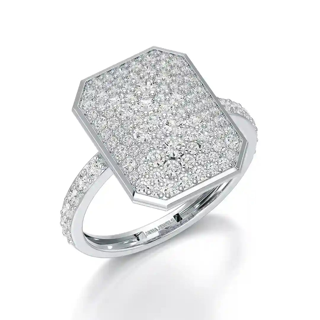 1.20 CT Octagonal Shaped Diamond Ring