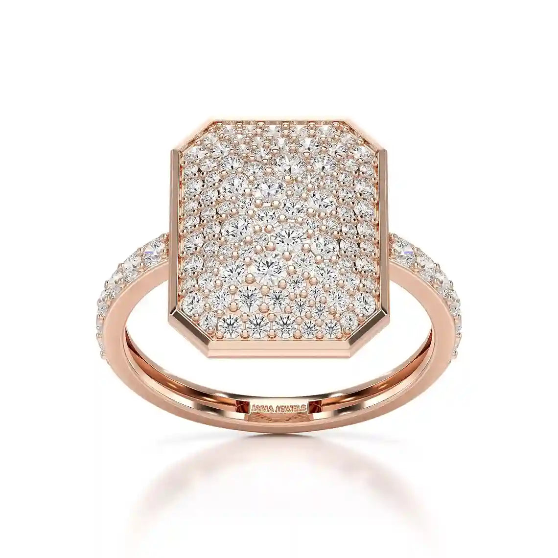 1.20 CT Octagonal Shaped Diamond Ring