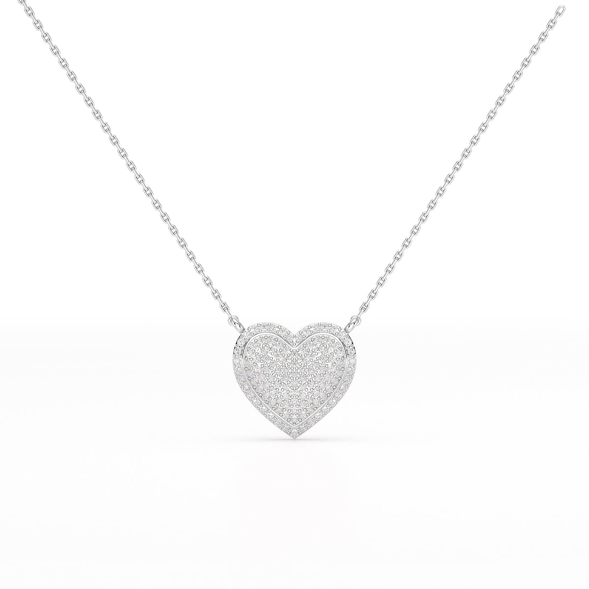 1.67 CT RoundCut Lab Diamond Chain Pendant