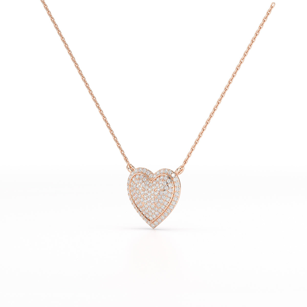 1.67 CT RoundCut Lab Diamond Chain Pendant