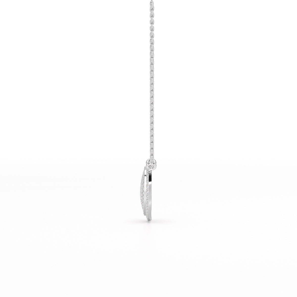 1.67 CT RoundCut Lab Diamond Chain Pendant