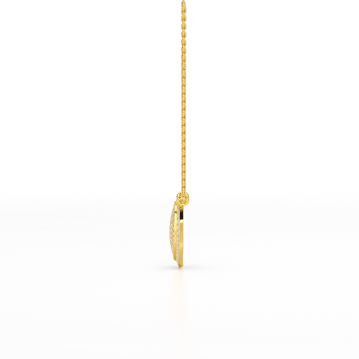 1.67 CT RoundCut Lab Diamond Chain Pendant