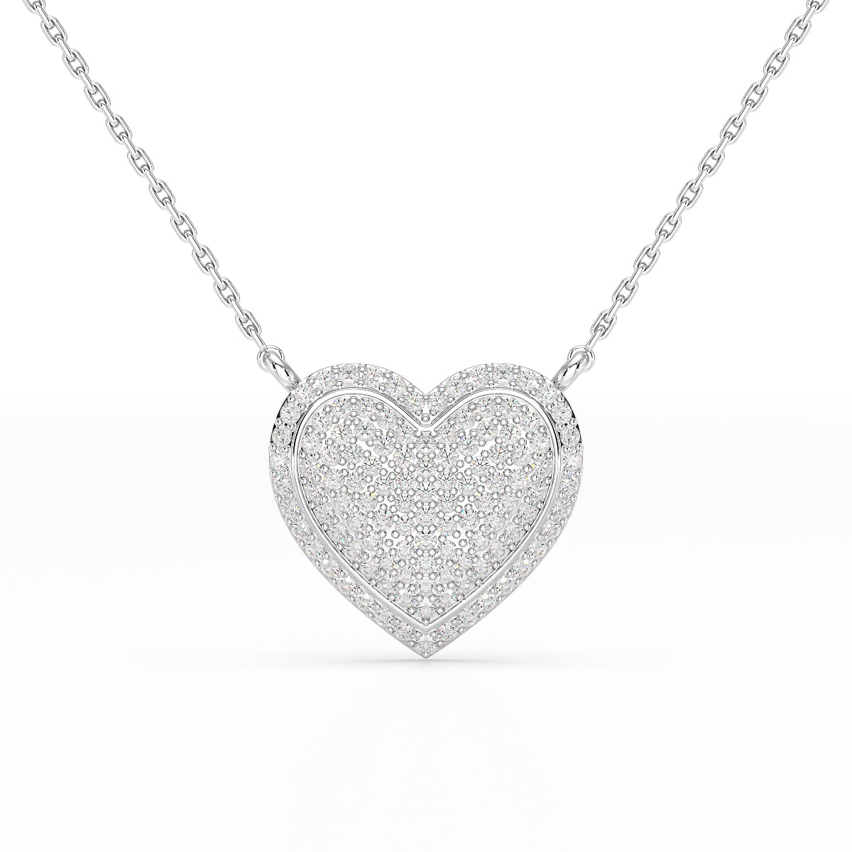 1.67 CT RoundCut Lab Diamond Chain Pendant