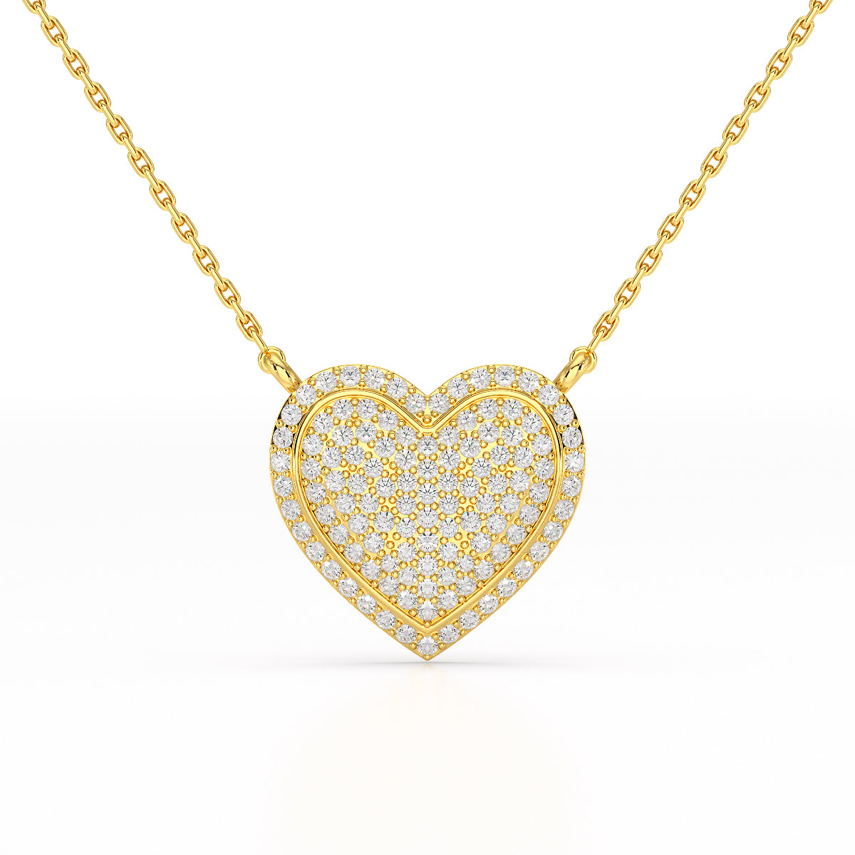 1.67 CT RoundCut Lab Diamond Chain Pendant