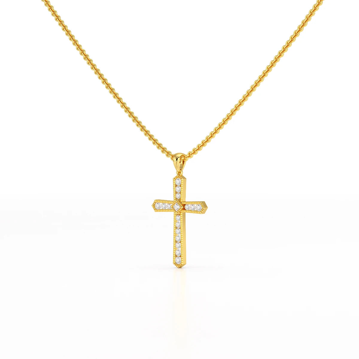 0.69 CT Lab Diamond Round Shape Pendant