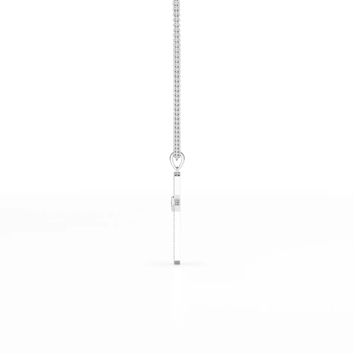 0.69 CT Lab Diamond Round Shape Pendant