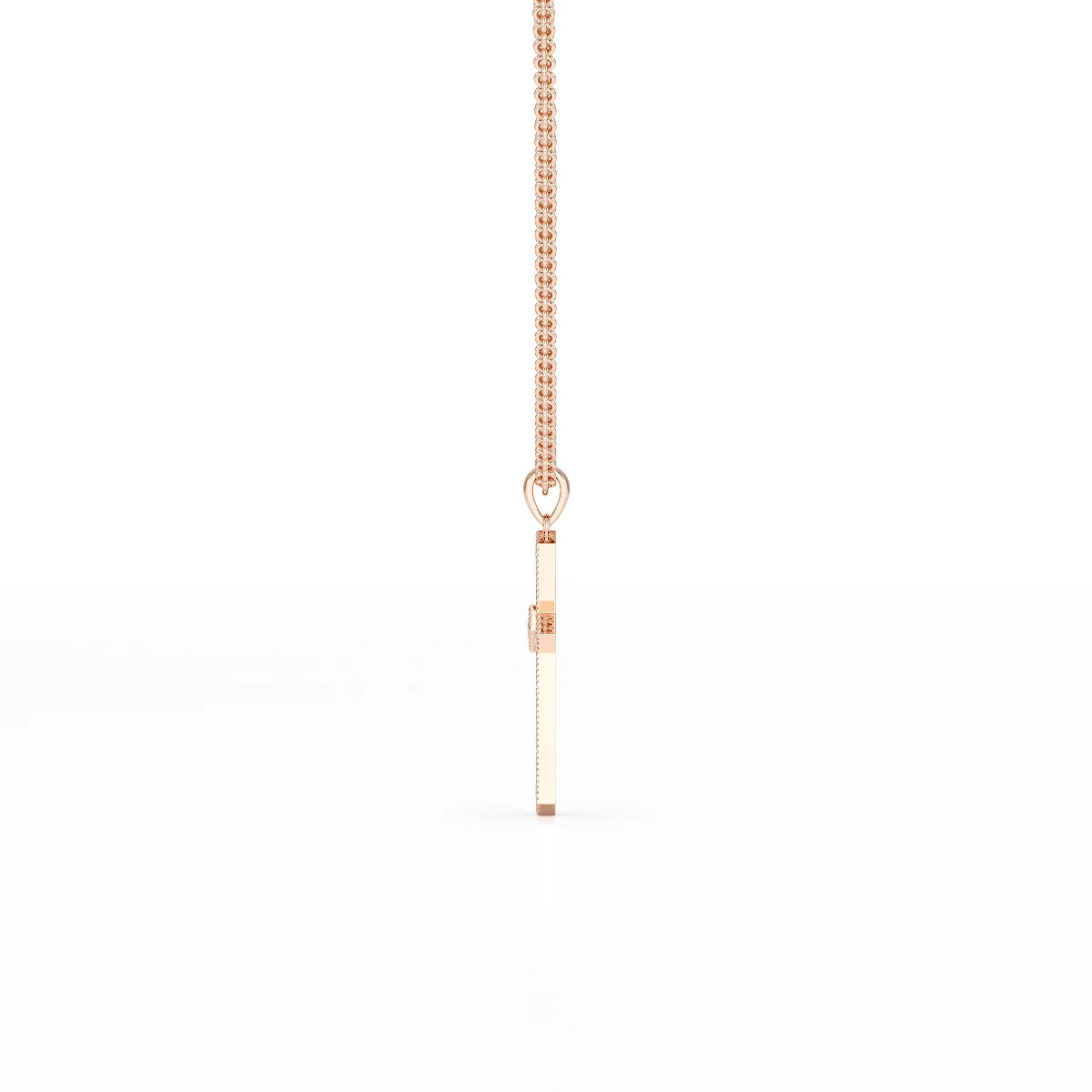 0.69 CT Lab Diamond Round Shape Pendant