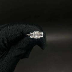 1.19 CT Emerald Shaped Lab Diamond Ring (Ready for Delivery)