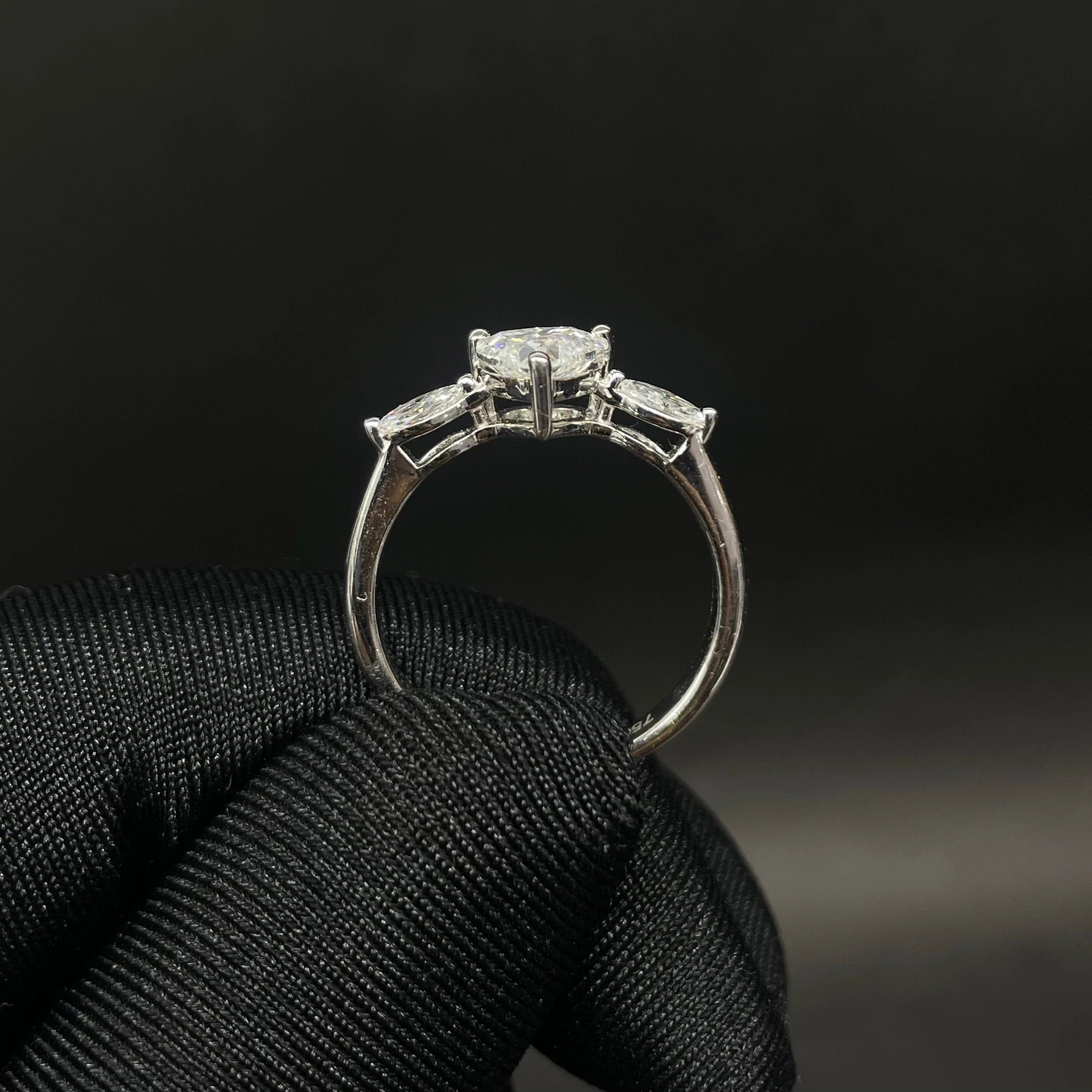 0.96 CT Heart Shaped Lab Diamond Ring (Ready for Delivery)